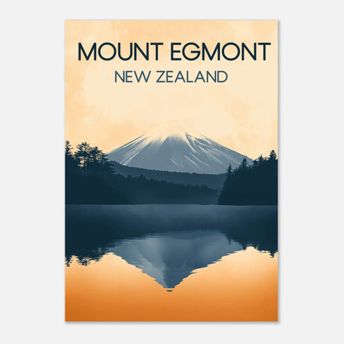 Mount Egmont New Zealand Classic Semi-Glossy Paper Poster - Books Worth Keeping